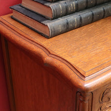 Load image into Gallery viewer, French Oak Chest of Drawers with Shaped Front, Brass Handles Circa 1950s. B12773