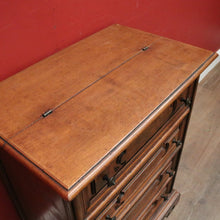 Load image into Gallery viewer, x SOLD Vintage Spanish Writing Bureau with Drawers, Lift-Lid Desk & Iron Hardware. B12297
