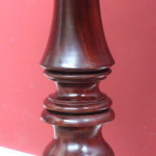 Load image into Gallery viewer, x SOLD Antique Circa 1850 English Mahogany Tilt Top Wine Table with Tri Leg Base. B12828