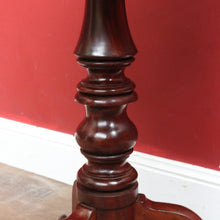 Load image into Gallery viewer, x SOLD Antique Circa 1850 English Mahogany Tilt Top Wine Table with Tri Leg Base. B12828