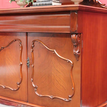 Load image into Gallery viewer, Vintage Johnson’s Australian Cedar Sideboard Hall Cabinet with Cutlery Drawer B13146