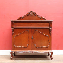 Load image into Gallery viewer, Vintage Johnson’s Australian Cedar Sideboard Hall Cabinet with Cutlery Drawer B13146
