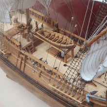 Load image into Gallery viewer, x SOLD Captain Cook HMAS Endeavour Model Ship with Cedar and Glass Display Case. B12906