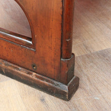Load image into Gallery viewer, Antique Australian Cedar Church Pew with Carved Gothic Quatrefoil Ends. B13145