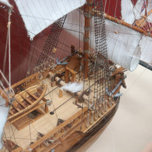 Load image into Gallery viewer, x SOLD Captain Cook HMAS Endeavour Model Ship with Cedar and Glass Display Case. B12906