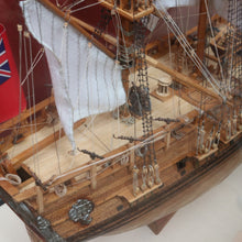 Load image into Gallery viewer, x SOLD Captain Cook HMAS Endeavour Model Ship with Cedar and Glass Display Case. B12906