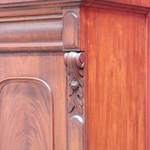 Load image into Gallery viewer, Antique Australian Cedar Three Door Sideboard with Ornately Carved Backboard. B13147