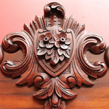 Load image into Gallery viewer, Antique Australian Cedar Three Door Sideboard with Ornately Carved Backboard. B13147