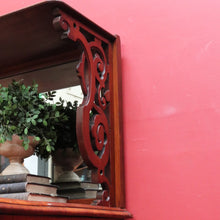 Load image into Gallery viewer, English Mahogany Antique Sideboard Servery with Mirror Back and Two Keys. B12892
