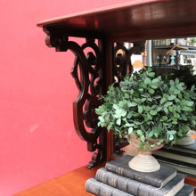 Load image into Gallery viewer, English Mahogany Antique Sideboard Servery with Mirror Back and Two Keys. B12892