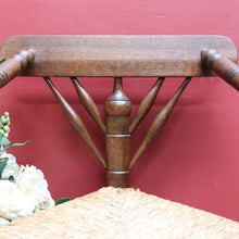 Load image into Gallery viewer, x SOLD Pair of Dutch Triangle Corner Chairs with Rush Seats and Bobbin Frames. B12905