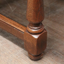 Load image into Gallery viewer, x SOLD Vintage French Oak Coffee Table with Double H-Stretcher Base and Turned Legs. B12256