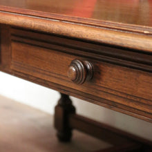 Load image into Gallery viewer, x SOLD Vintage French Oak Coffee Table with Double H-Stretcher Base and Turned Legs. B12256