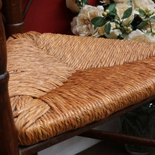 Load image into Gallery viewer, x SOLD Pair of Dutch Triangle Corner Chairs with Rush Seats and Bobbin Frames. B12905