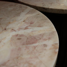 Load image into Gallery viewer, x SOLD Pair of French Walnut Bedside Tables with Marble Tops – Porcelain Lined, True Left & Right-Hand Design. B12290
