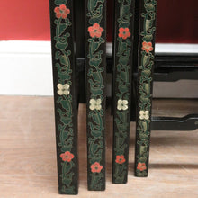 Load image into Gallery viewer, x SOLD Set of 4 Oriental Nesting Tables – Floral Design, Made in the People’s Republic of China. B12286