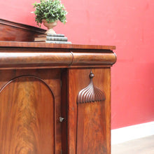 Load image into Gallery viewer, Antique English Mahogany Three Drawer, Three Door Sideboard Cabinet Circa 1850. B13152