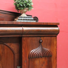 Load image into Gallery viewer, Antique English Mahogany Three Drawer, Three Door Sideboard Cabinet Circa 1850. B13152