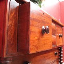 Load image into Gallery viewer, Antique Australian Cedar Chest of Drawers, Barley Twist Columns, Seven Drawers. B10359