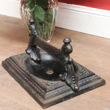 Load image into Gallery viewer, x SOLD Victorian Cast Iron Boot Scraper with Decorative Scrollwork and Finials. B12898