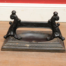 Load image into Gallery viewer, x SOLD Victorian Cast Iron Boot Scraper with Decorative Scrollwork and Finials. B12898