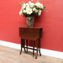 Load image into Gallery viewer, English Mahogany Antique Sutherland Drop Leaf Table with Porcelain Castors. B12890