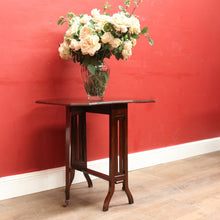 Load image into Gallery viewer, English Mahogany Antique Sutherland Drop Leaf Table with Porcelain Castors. B12890