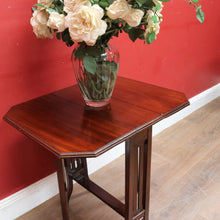 Load image into Gallery viewer, English Mahogany Antique Sutherland Drop Leaf Table with Porcelain Castors. B12890