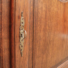 Load image into Gallery viewer, x SOLD Antique French Oak Hall Cabinet with Drawer, Key & Iron Handle. B12291
