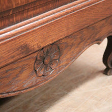 Load image into Gallery viewer, x SOLD Antique French Oak Hall Cabinet with Drawer, Key & Iron Handle. B12291