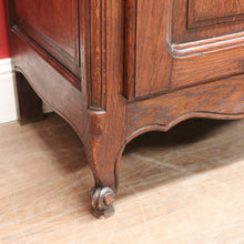 Load image into Gallery viewer, x SOLD Antique French Oak Hall Cabinet with Drawer, Key & Iron Handle. B12291
