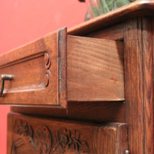Load image into Gallery viewer, x SOLD Antique French Oak Hall Cabinet with Drawer, Key & Iron Handle. B12291