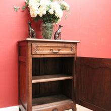 Load image into Gallery viewer, x SOLD Antique French Oak Hall Cabinet with Drawer, Key & Iron Handle. B12291