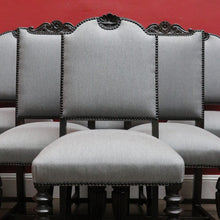 Load image into Gallery viewer, Antique Australian Ed Rosenstengel Dining Chairs - Silky Oak Set of Six Chairs. B13169