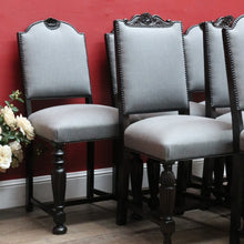 Load image into Gallery viewer, Antique Australian Ed Rosenstengel Dining Chairs - Silky Oak Set of Six Chairs. B13169