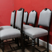 Load image into Gallery viewer, Antique Australian Ed Rosenstengel Dining Chairs - Silky Oak Set of Six Chairs. B13169