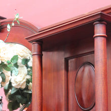Load image into Gallery viewer, Australian Cedar Victorian Breakfront Sideboard with Oval Mirror and Cupboards. B12903
