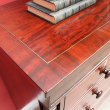 Load image into Gallery viewer, x SOLD English Mahogany Antique Chest Two Short Over Three Long with Secret Drawer. B12894