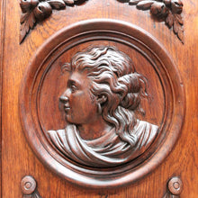 Load image into Gallery viewer, x SOLD Antique French Oak Four-Door Sideboard with Carved Panels and Bun Feet. B12727