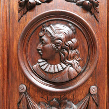 Load image into Gallery viewer, x SOLD Antique French Oak Four-Door Sideboard with Carved Panels and Bun Feet. B12727