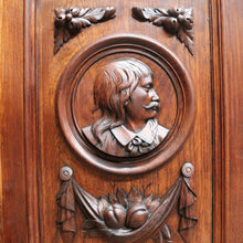 Load image into Gallery viewer, x SOLD Antique French Oak Four-Door Sideboard with Carved Panels and Bun Feet. B12727