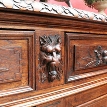 Load image into Gallery viewer, x SOLD Antique French Oak Four-Door Sideboard with Carved Panels and Bun Feet. B12727