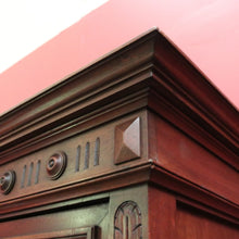 Load image into Gallery viewer, x SOLD Antique French Walnut Bookcase with Leadlight Doors, Adjustable Shelves & Drawer. B12258