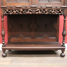 Load image into Gallery viewer, Antique French Church Sacrament Cabinet Converted Wine Cabinet with Key & Detail. B12300