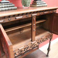 Load image into Gallery viewer, Antique French Church Sacrament Cabinet Converted Wine Cabinet with Key & Detail. B12300