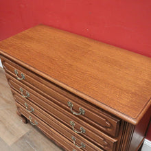 Load image into Gallery viewer, x SOLD French Oak Chest of Drawers with Carved Detail and Brass Handles, Hall Cabinet. B12321