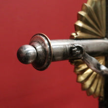 Load image into Gallery viewer, x SOLD French Art Nouveau Silver-Plate & Brass Crucifix with Sunrise Motif. B12480