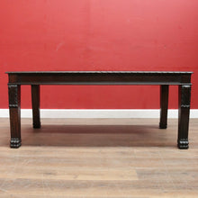 Load image into Gallery viewer, Antique Australian Ed Rosenstengel Silky Oak Dining Table with Carved Legs. B13170