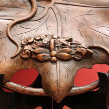Load image into Gallery viewer, x SOLD Carved Black Forest Tray featuring a Lizard and Dragonfly on Lily Pad. B12711