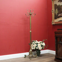 Load image into Gallery viewer, x SOLD Vintage Italian Brass Coat and Hat Rack with Bag Hooks – Elegant & Sturdy Design. B12482